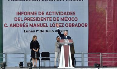 Es un proceso sin retorno, México se convertirá en potencia económica con dimensión social, afirma presidente López Obrador en el Zócalo