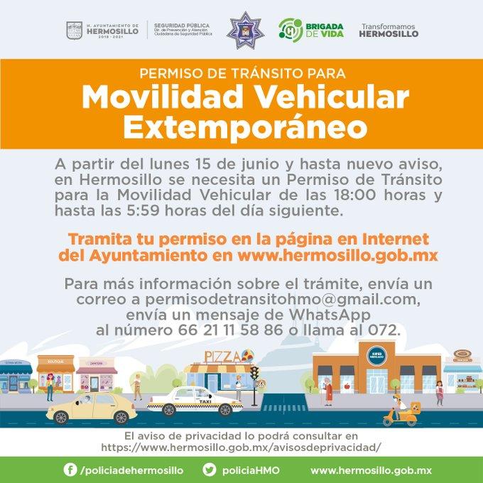 Avanza expedición de permiso de tránsito para movilidad vehicular extemporáneo