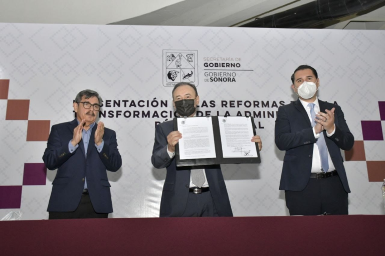Presenta gobernador Alfonso Durazo reformas para la transformación institucional de Sonora
