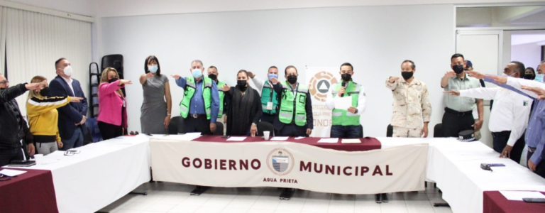 Rinde protesta Consejo Municipal de Protección Civil de Agua Prieta