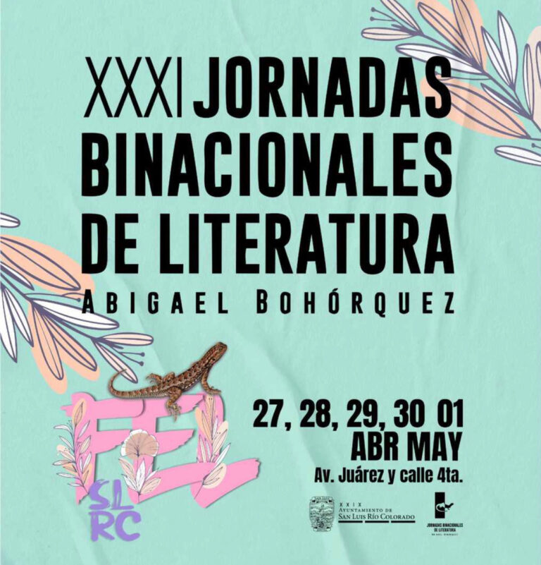 Realiza SLRC FEL y XXXI Jornadas Binacionales  de Literatura Abigael Bohórquez