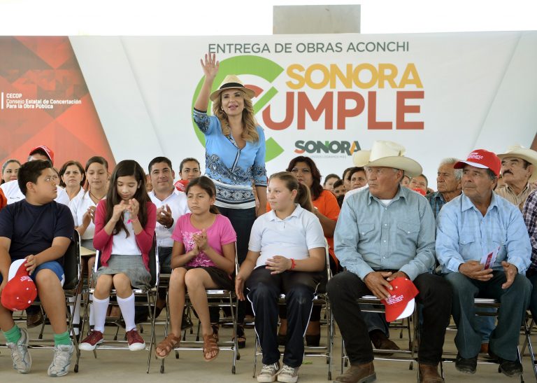Entrega gobernadora obras por 250 millones en pueblos del Río Sonora