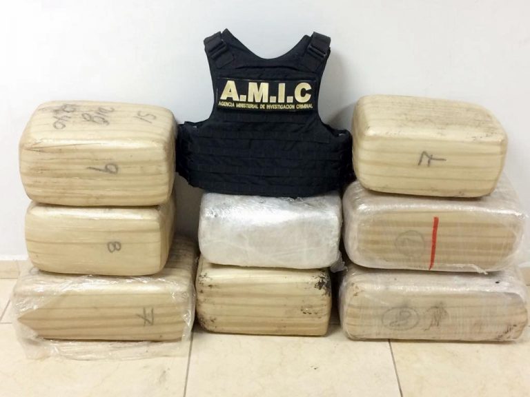 Aseguran AMIC 140 kilos de mariguana en la frontera de Nogales