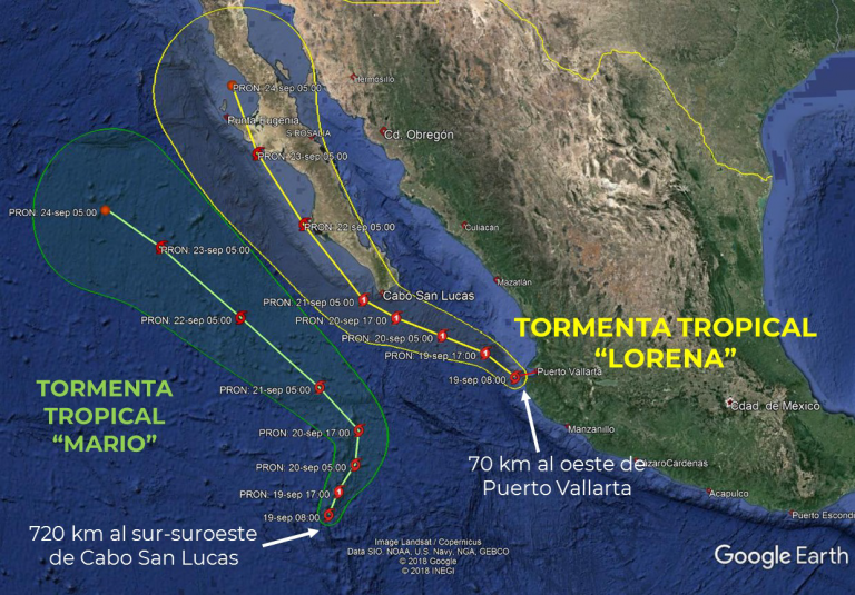 Alertan a municipios del sur de Sonora por huracán «Lorena»