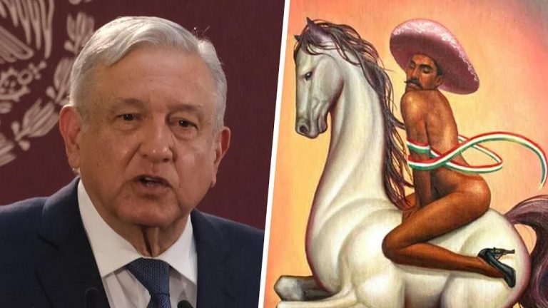 Los artistas tienen libertad y no debe haber censura ni violencia: AMLO sobre pintura gay de Zapata