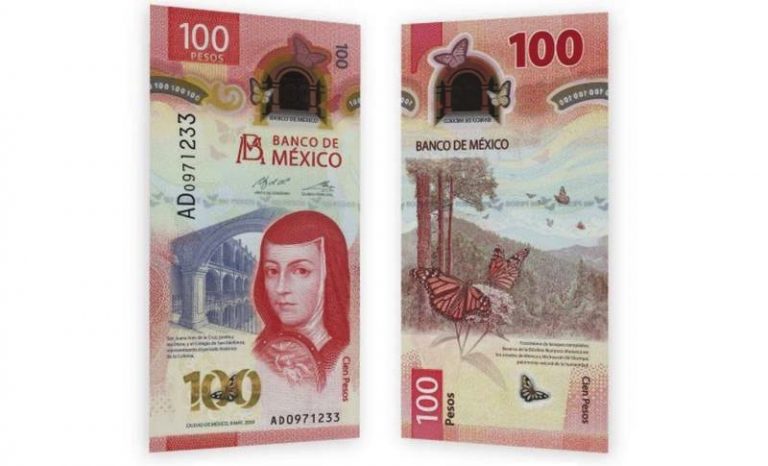 Gana Billete de 100 pesos de México premio como el billete del año 2020