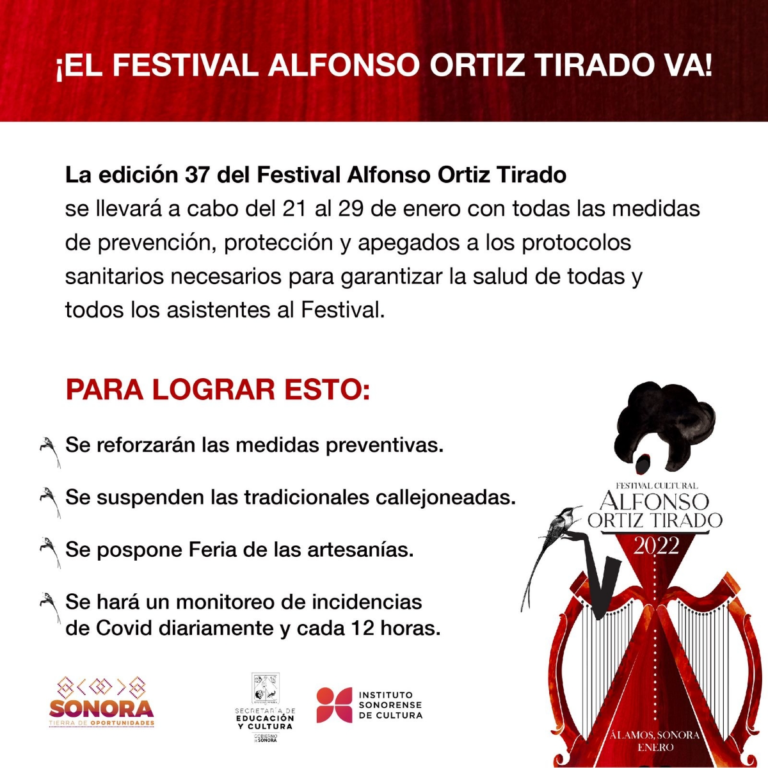 ¡El Festival Alfonso Ortiz Tirado va!
