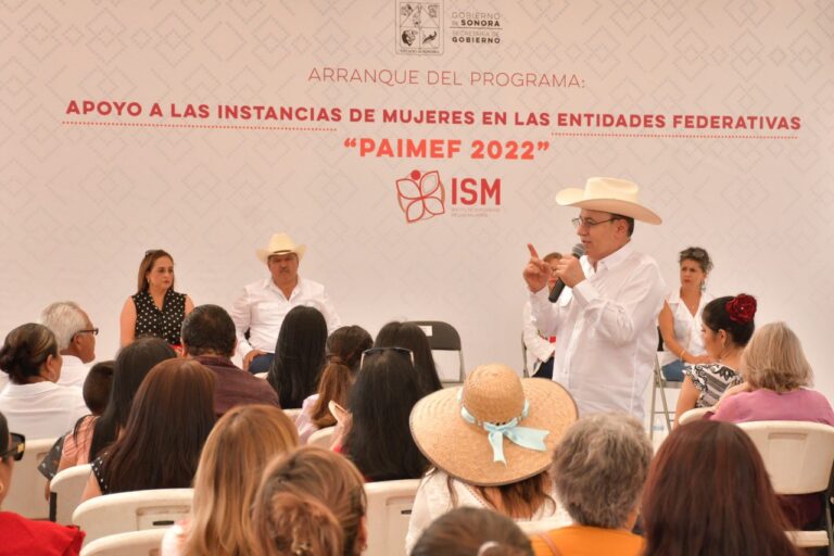 Debemos trabajar juntos, sociedad y gobierno, para erradicar la violencia contra la mujer: gobernador Alfonso Durazo