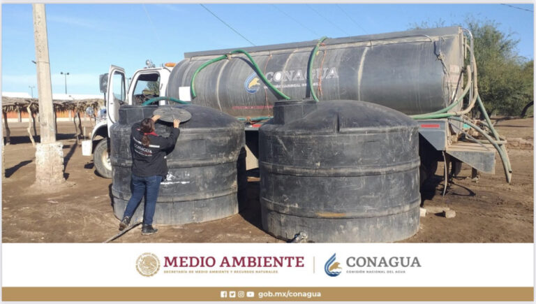 Conagua continúa en 2023 con abastecimiento de agua potable a comunidades indígenas de Sonora 